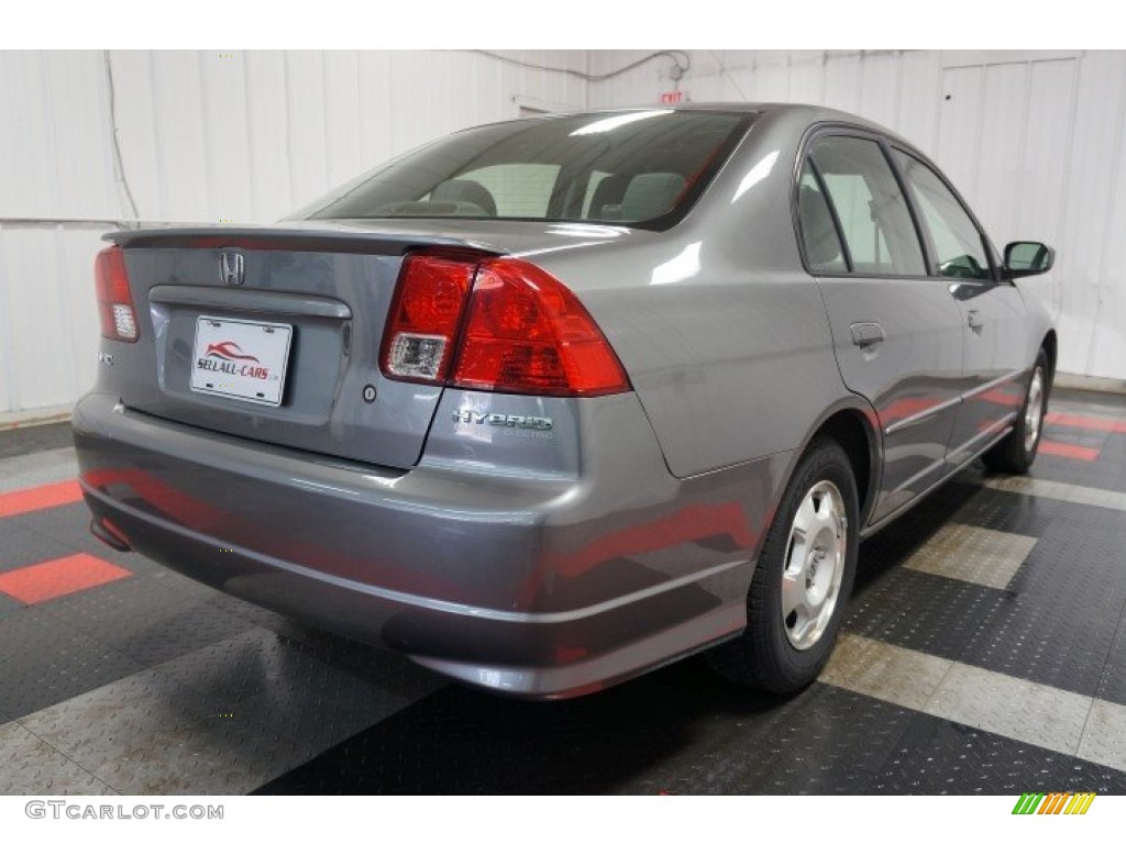 2005 Civic Hybrid Sedan - Magnesium Metallic / Gray photo #8
