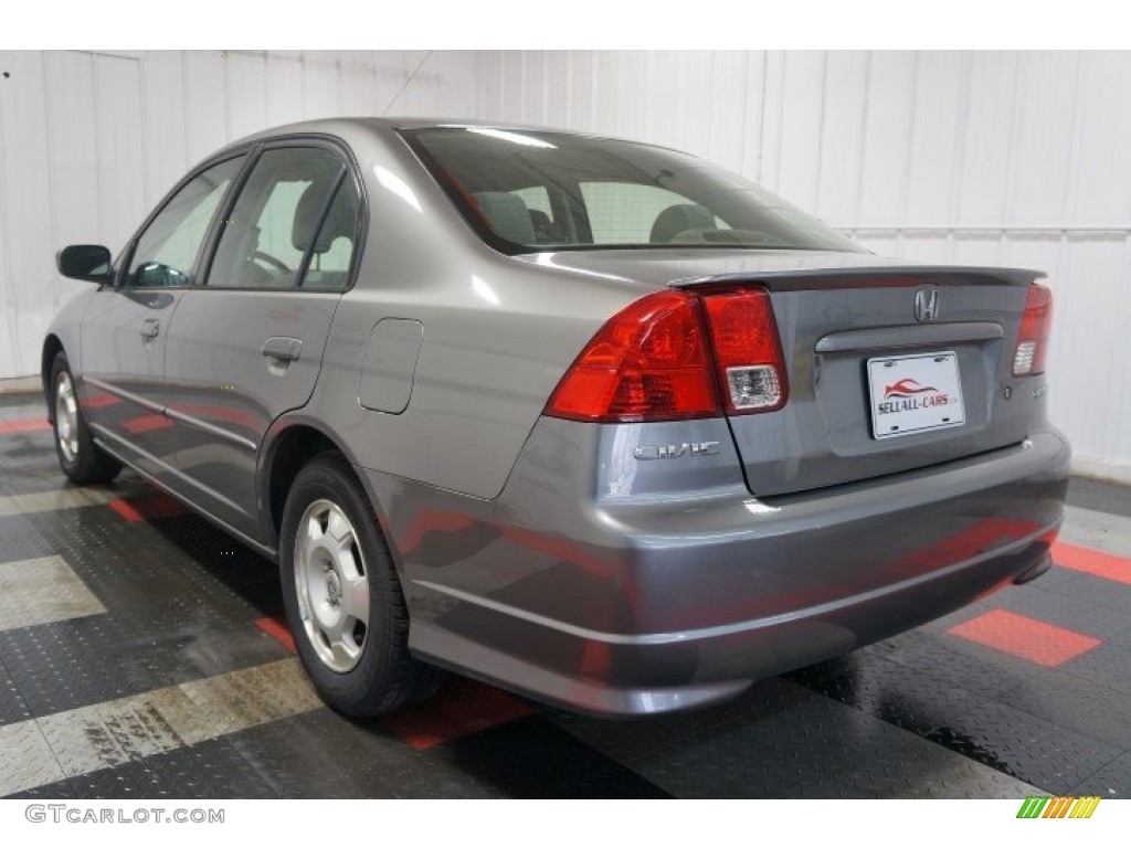 2005 Civic Hybrid Sedan - Magnesium Metallic / Gray photo #10