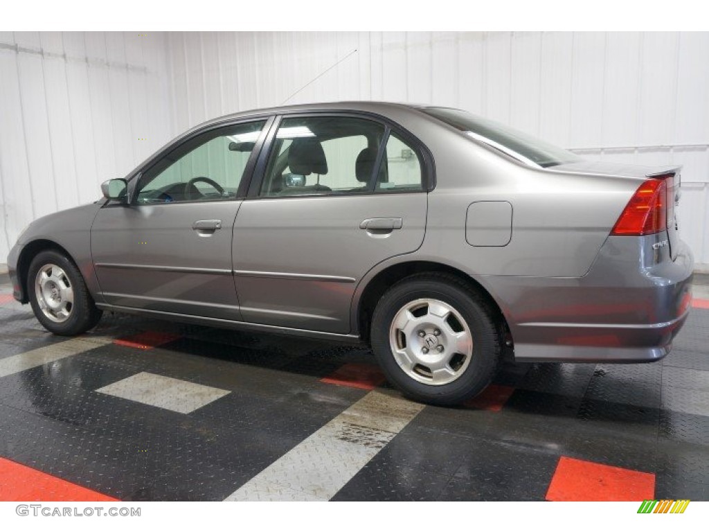 2005 Civic Hybrid Sedan - Magnesium Metallic / Gray photo #11