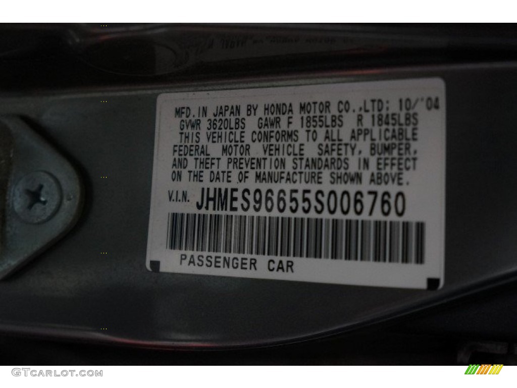 2005 Civic Hybrid Sedan - Magnesium Metallic / Gray photo #14