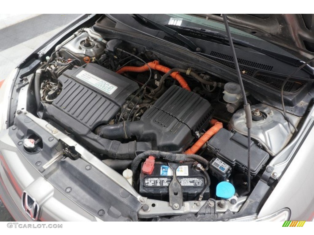 2005 Civic Hybrid Sedan - Magnesium Metallic / Gray photo #32
