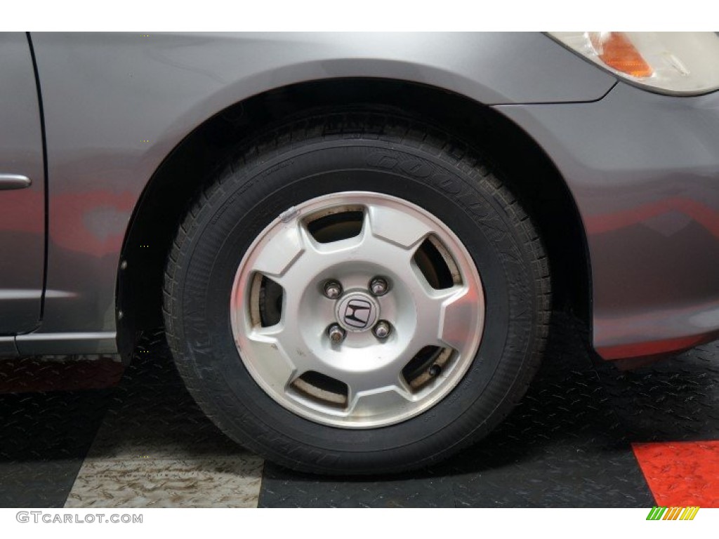 2005 Civic Hybrid Sedan - Magnesium Metallic / Gray photo #36