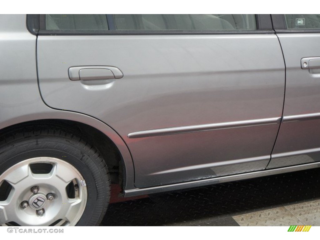 2005 Civic Hybrid Sedan - Magnesium Metallic / Gray photo #41