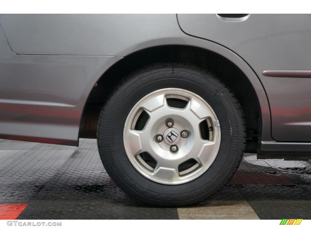 2005 Civic Hybrid Sedan - Magnesium Metallic / Gray photo #43