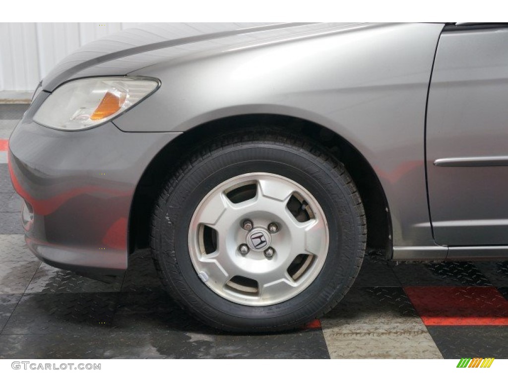 2005 Civic Hybrid Sedan - Magnesium Metallic / Gray photo #57