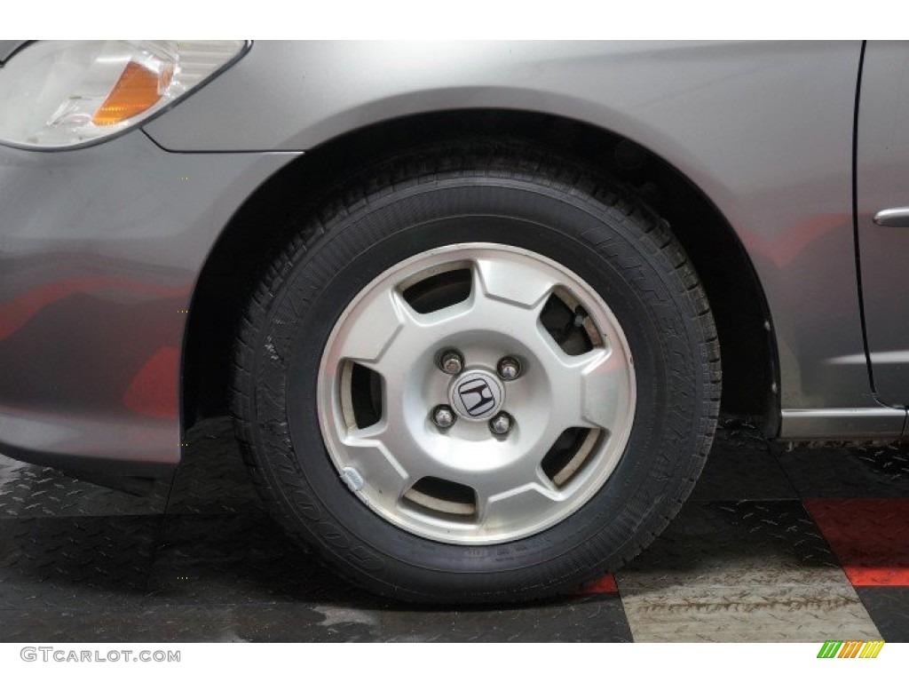 2005 Civic Hybrid Sedan - Magnesium Metallic / Gray photo #58