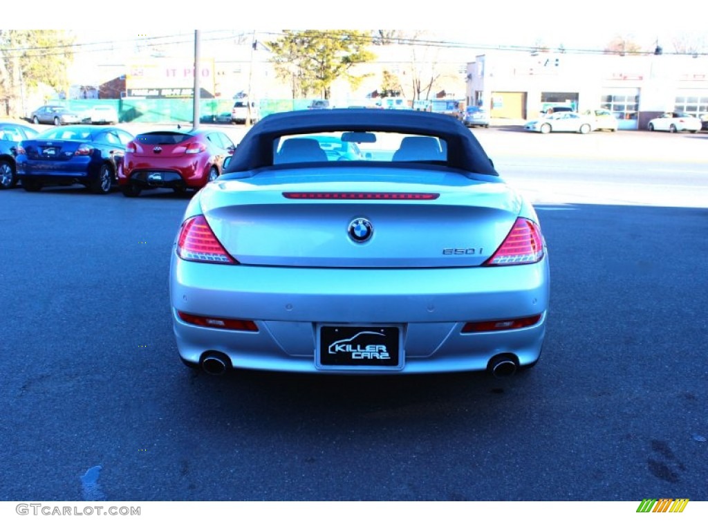 2008 6 Series 650i Convertible - Atlantic Blue Metallic / Black photo #6