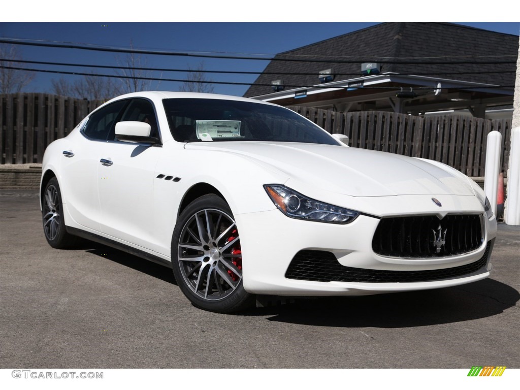 Bianco (White) 2015 Maserati Ghibli Standard Ghibli Model Exterior Photo #102727628