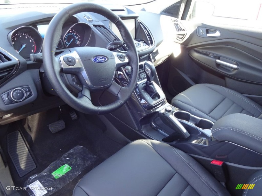 Charcoal Black Interior 2015 Ford Escape Titanium 4WD Photo #102730726