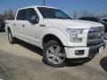 2015 White Platinum Tricoat Ford F150 Platinum SuperCrew 4x4  photo #1