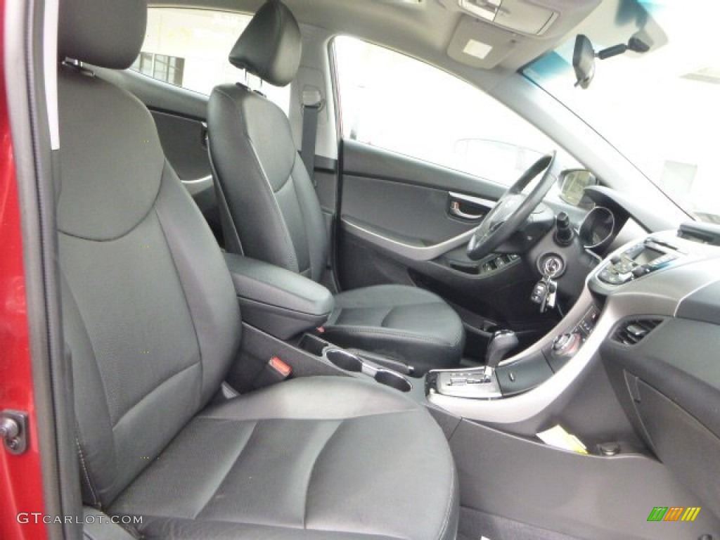 2013 Elantra Limited - Sparkling Ruby / Black photo #10