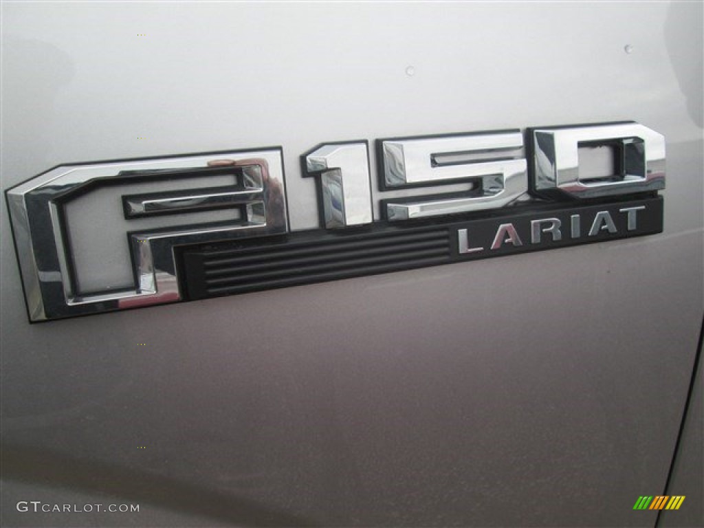 2015 F150 Lariat SuperCrew - Ingot Silver Metallic / Black photo #6