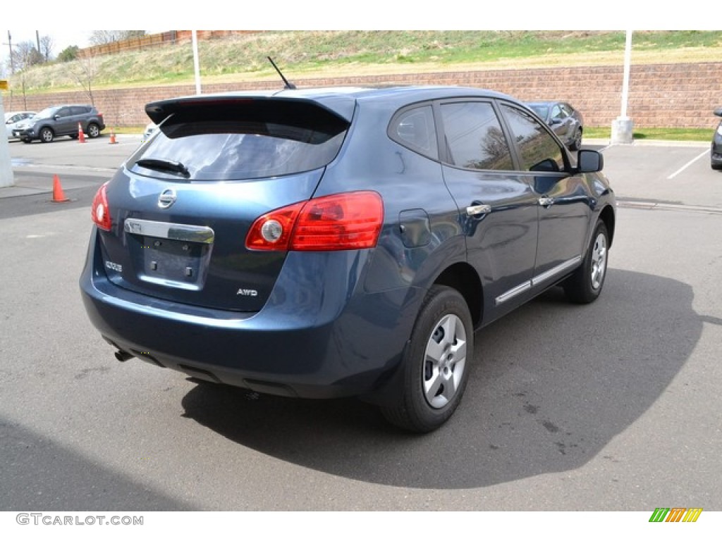 2013 Rogue S AWD - Graphite Blue / Black photo #2