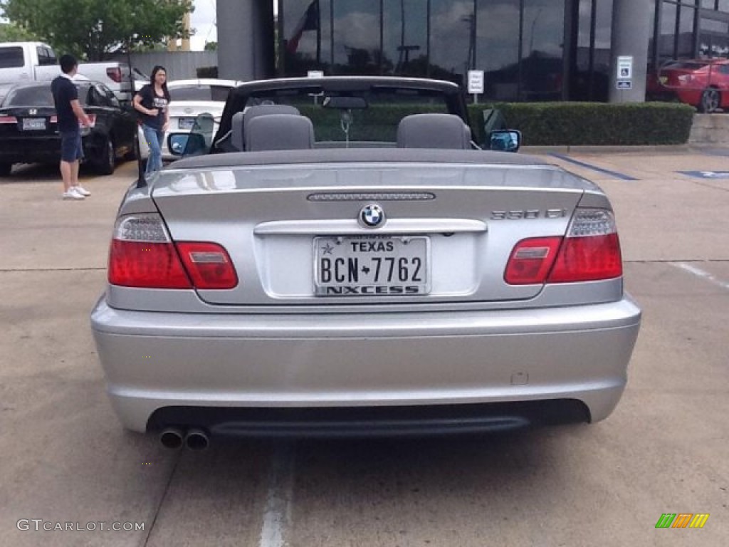 2004 3 Series 330i Convertible - Titanium Silver Metallic / Grey photo #3