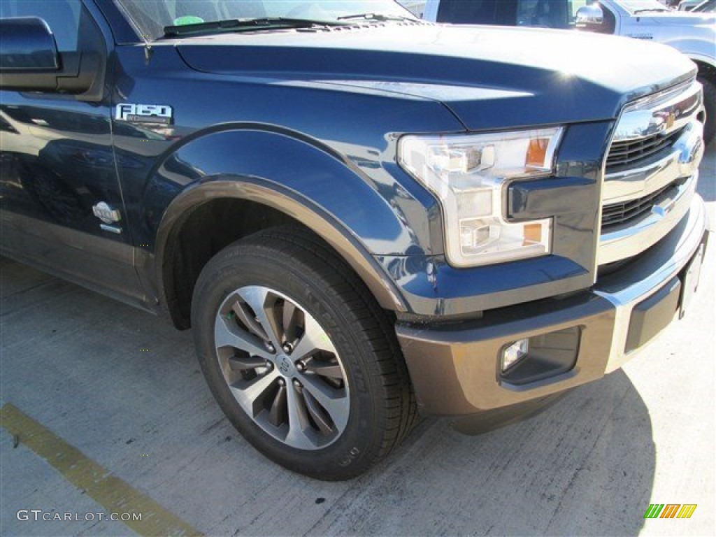 2015 F150 King Ranch SuperCrew - Blue Jeans Metallic / King Ranch Java/Mesa photo #12