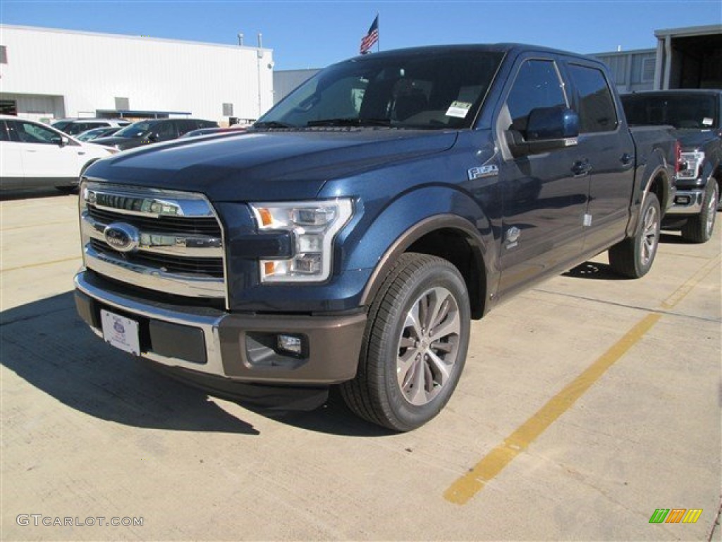 2015 F150 King Ranch SuperCrew - Blue Jeans Metallic / King Ranch Java/Mesa photo #15