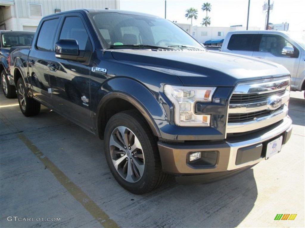 2015 F150 King Ranch SuperCrew - Blue Jeans Metallic / King Ranch Java/Mesa photo #22