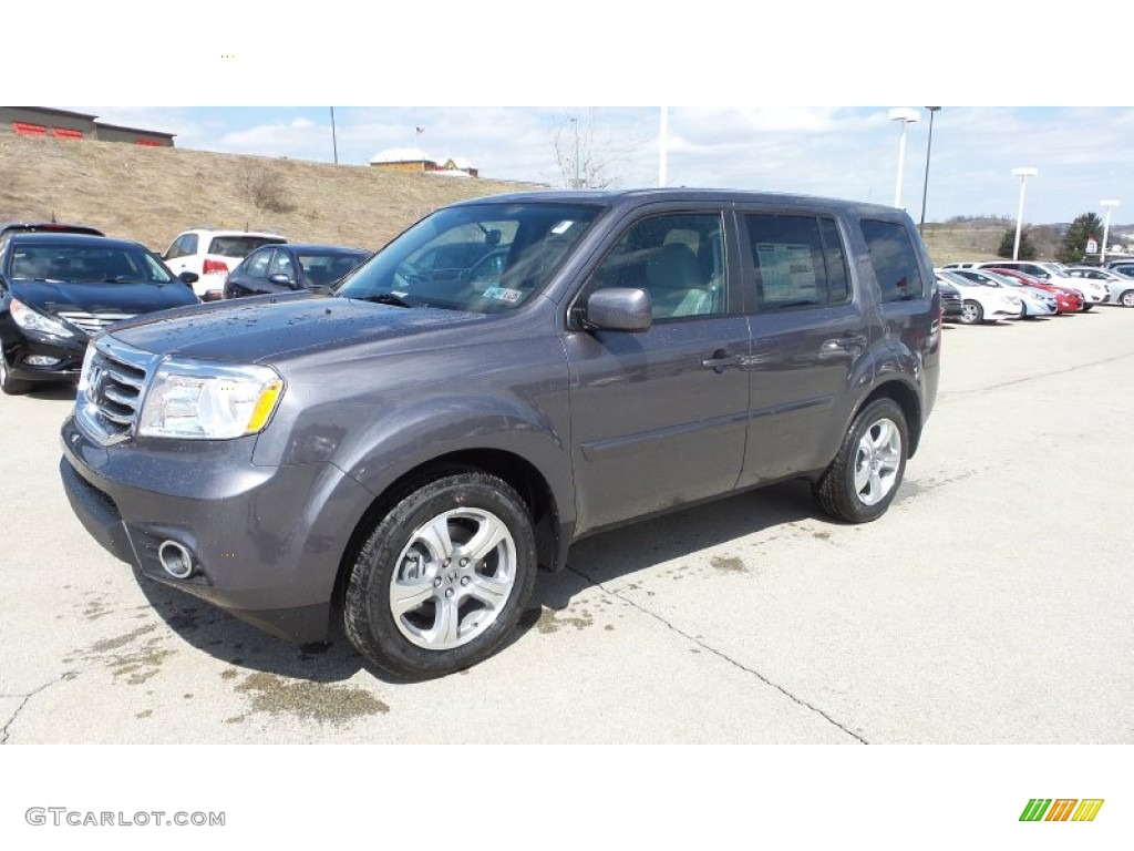 2015 Pilot EX 4WD - Modern Steel Metallic / Gray photo #2