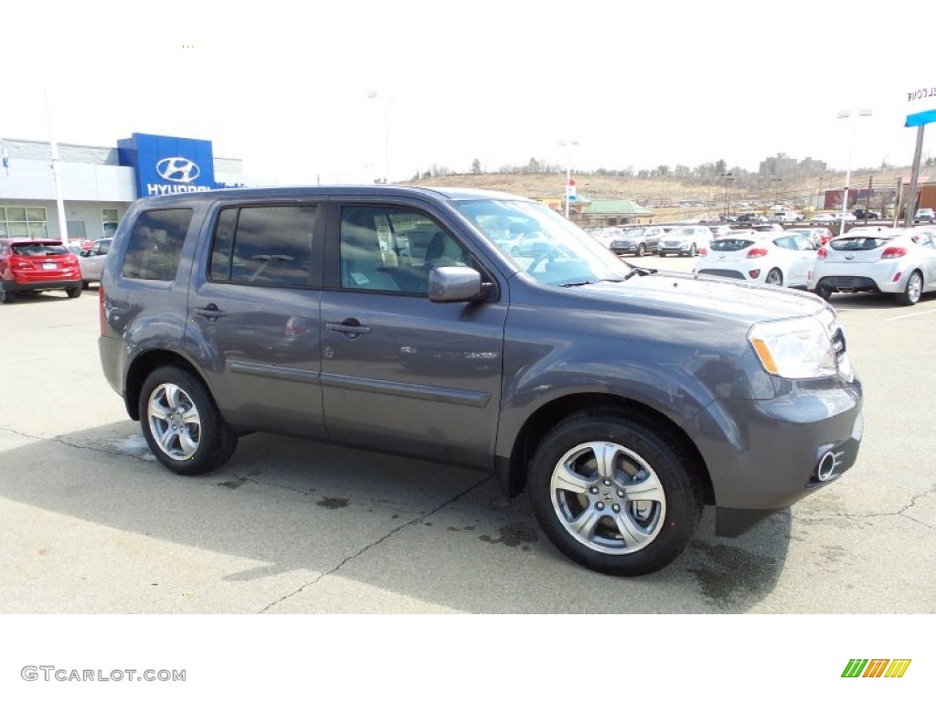 2015 Pilot EX 4WD - Modern Steel Metallic / Gray photo #8