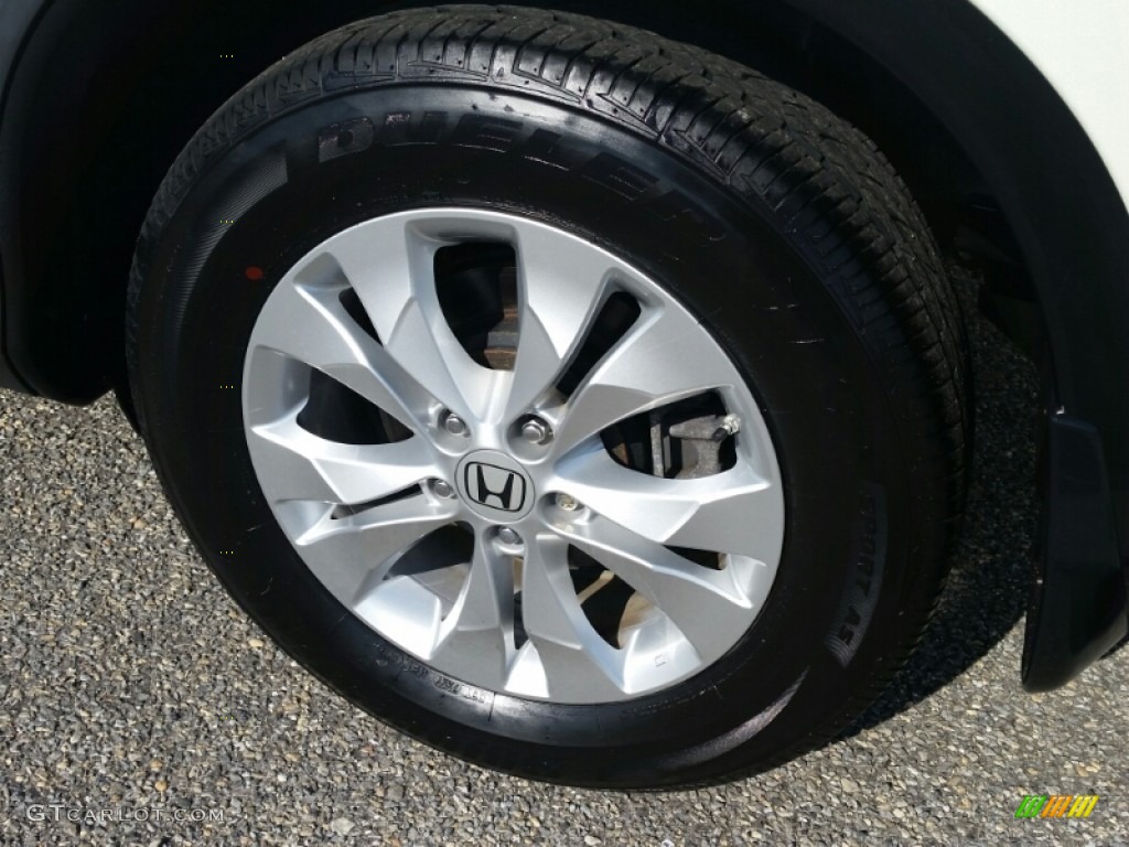 2012 CR-V EX-L 4WD - White Diamond Pearl / Gray photo #6