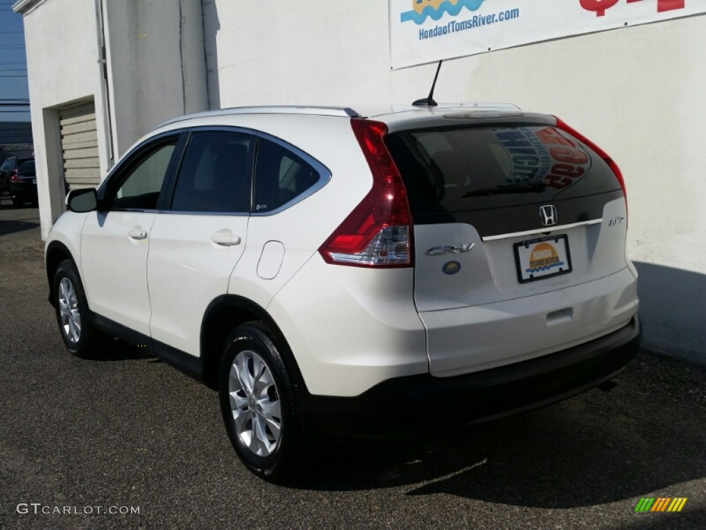 2012 CR-V EX-L 4WD - White Diamond Pearl / Gray photo #7