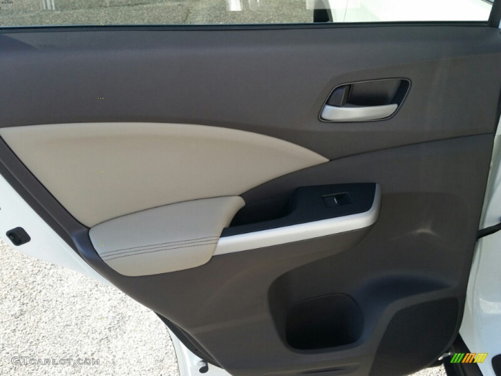 2012 CR-V EX-L 4WD - White Diamond Pearl / Gray photo #10
