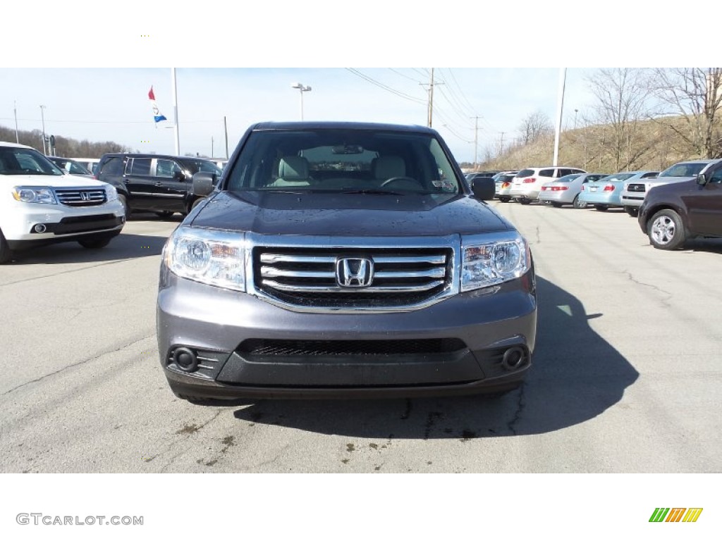 2015 Pilot LX 4WD - Modern Steel Metallic / Gray photo #1