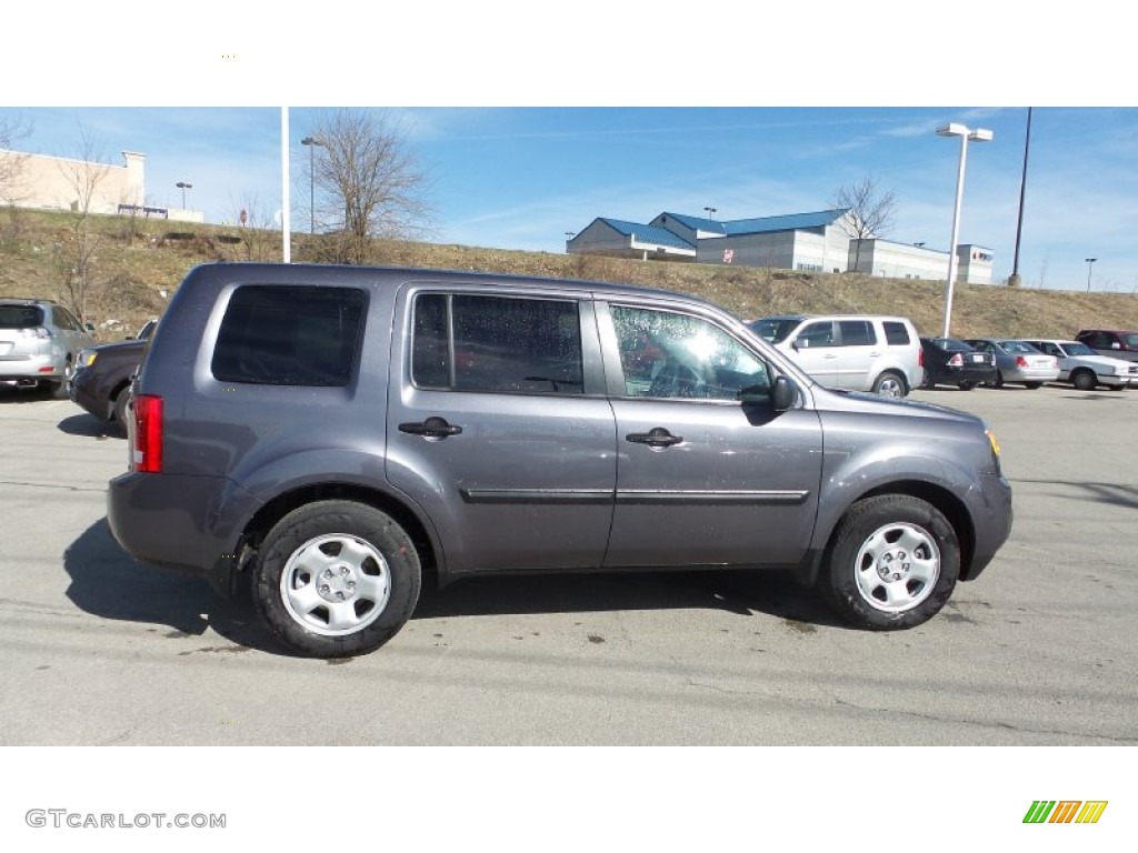 2015 Pilot LX 4WD - Modern Steel Metallic / Gray photo #7