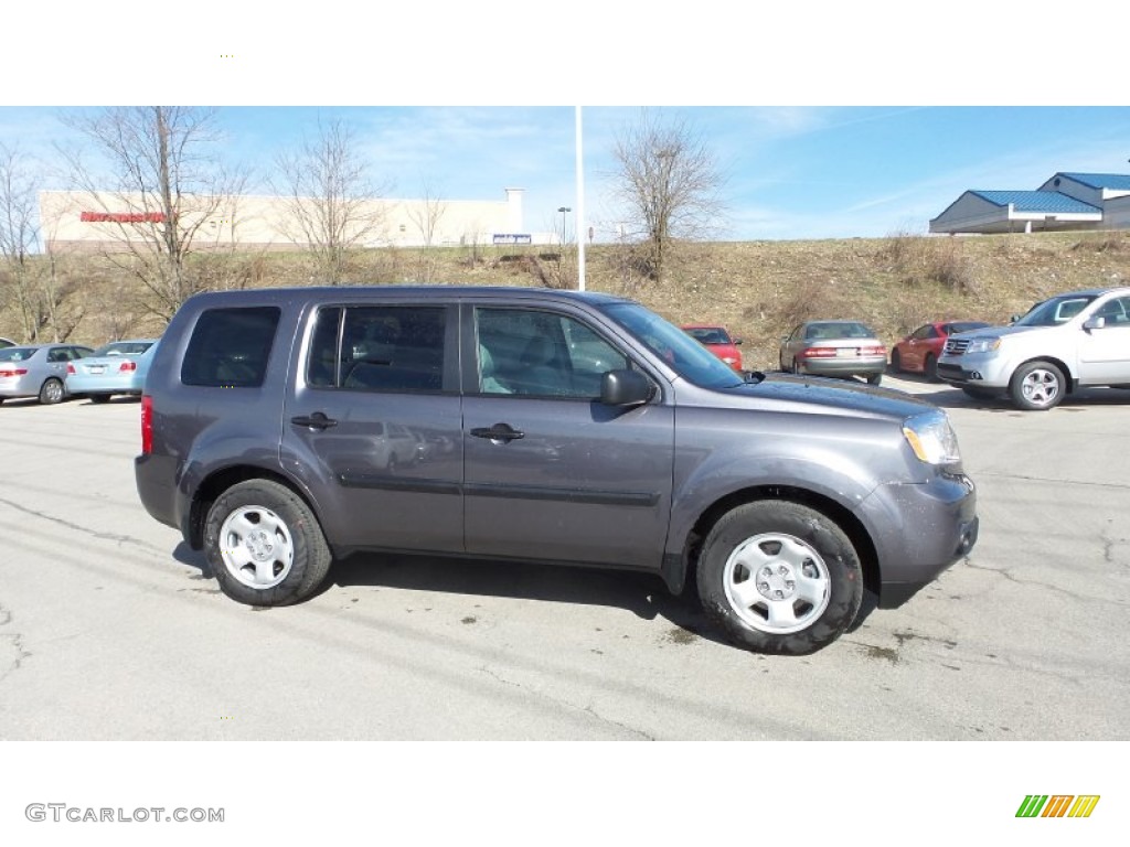 2015 Pilot LX 4WD - Modern Steel Metallic / Gray photo #8