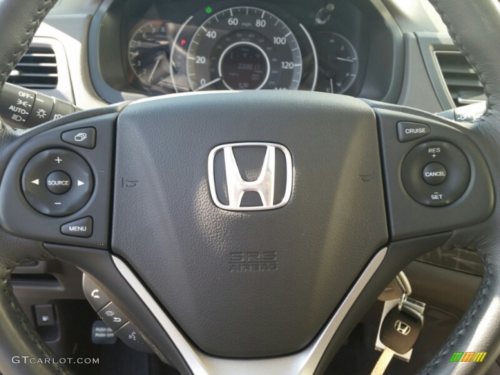 2012 CR-V EX-L 4WD - White Diamond Pearl / Gray photo #20