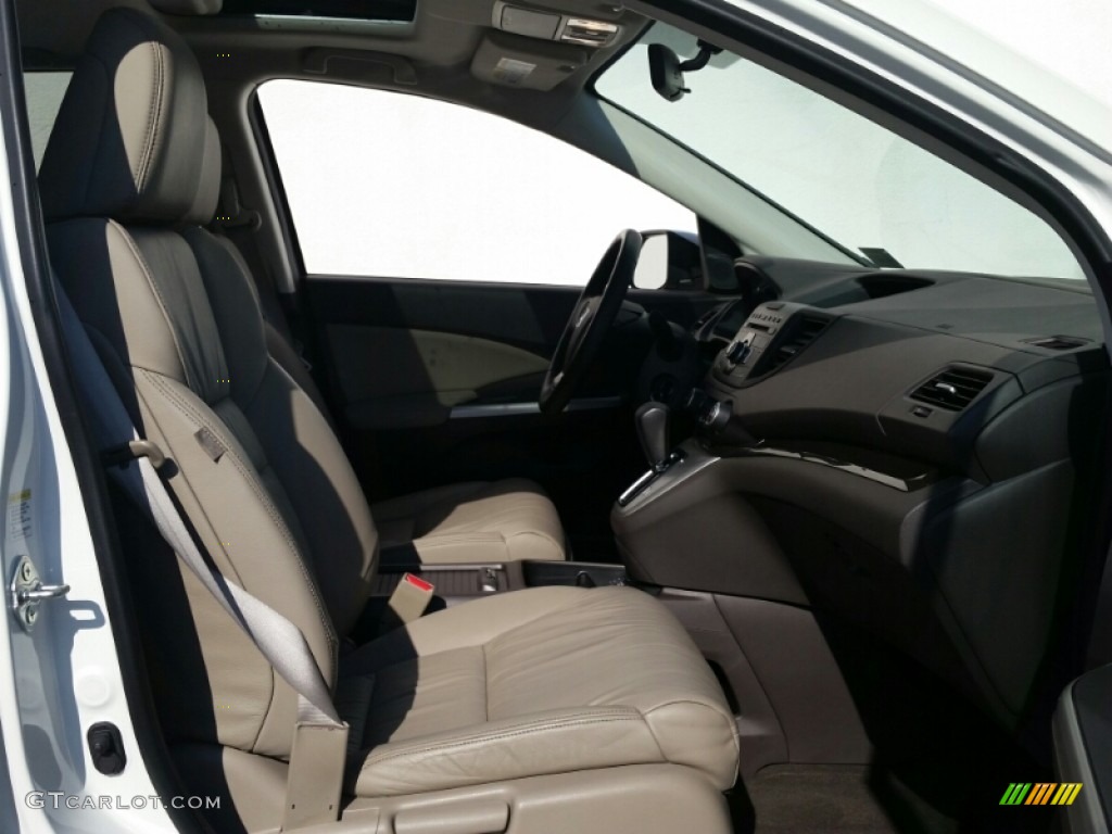 2012 CR-V EX-L 4WD - White Diamond Pearl / Gray photo #30