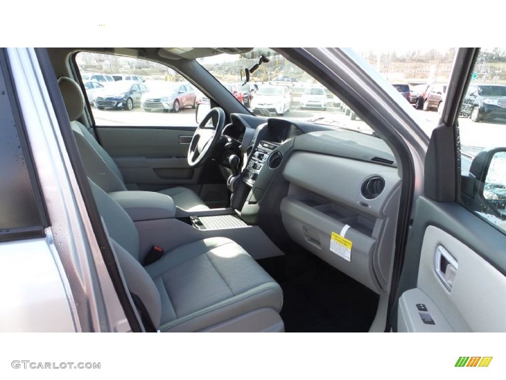 2015 Pilot EX 4WD - Alabaster Silver Metallic / Gray photo #17