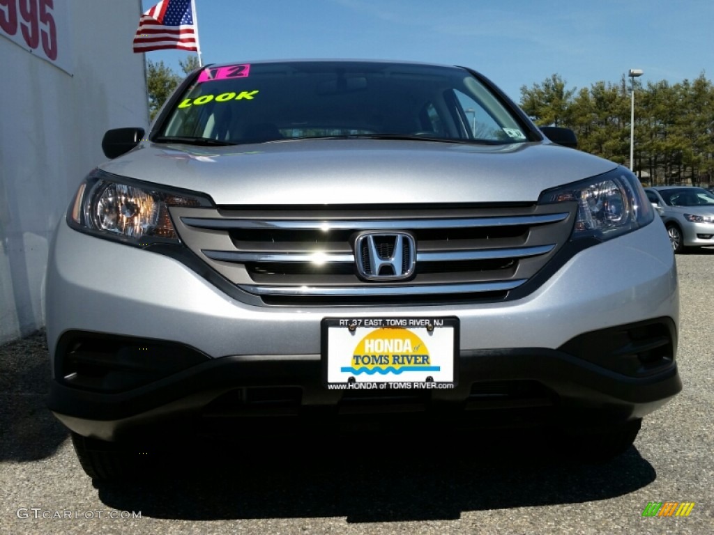 2012 CR-V LX 4WD - Alabaster Silver Metallic / Gray photo #4