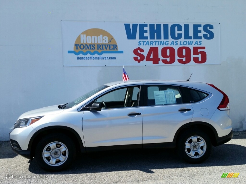 2012 CR-V LX 4WD - Alabaster Silver Metallic / Gray photo #5