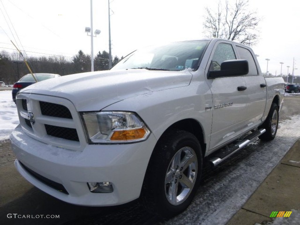 2012 Ram 1500 ST Crew Cab 4x4 - Bright White / Dark Slate Gray/Medium Graystone photo #4