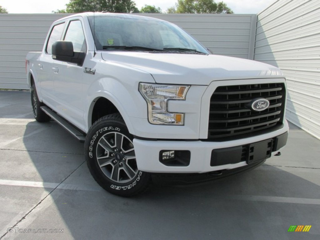 2015 F150 XLT SuperCrew 4x4 - Oxford White / Black photo #1