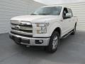 2015 White Platinum Tricoat Ford F150 Lariat SuperCrew 4x4  photo #7