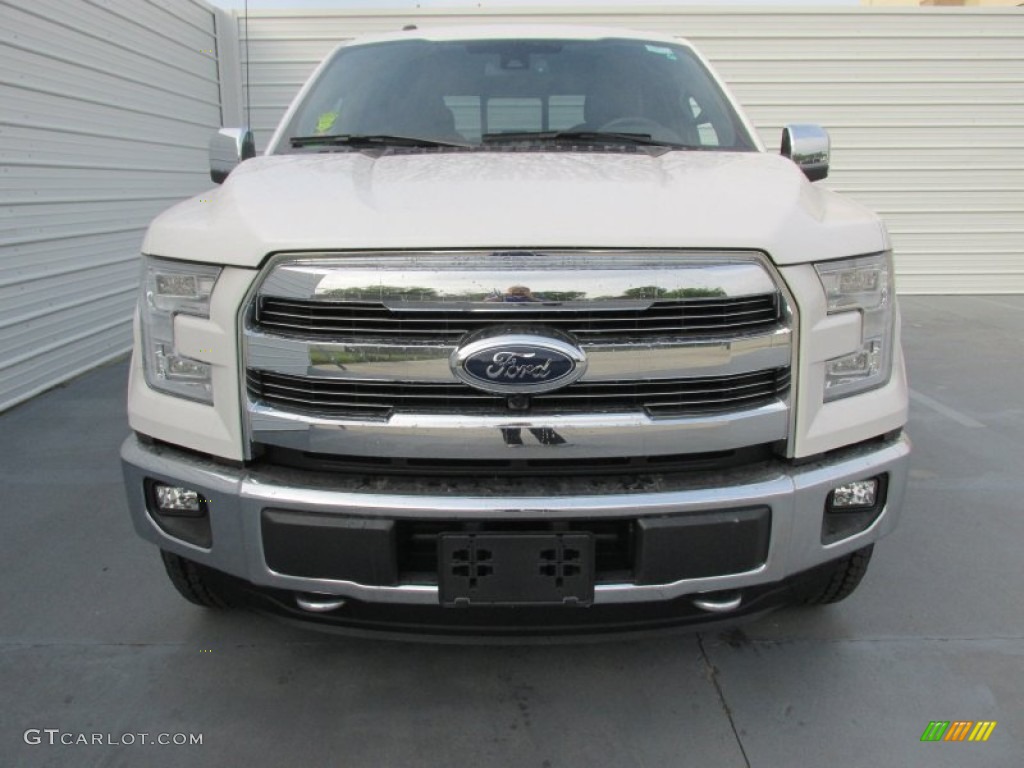 2015 F150 King Ranch SuperCrew 4x4 - White Platinum Tricoat / King Ranch Java/Mesa photo #8