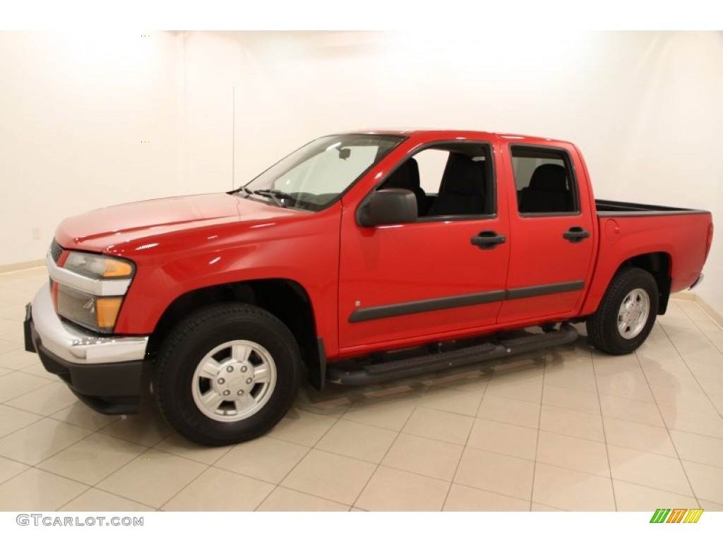 2007 Colorado LT Crew Cab - Victory Red / Very Dark Pewter photo #3