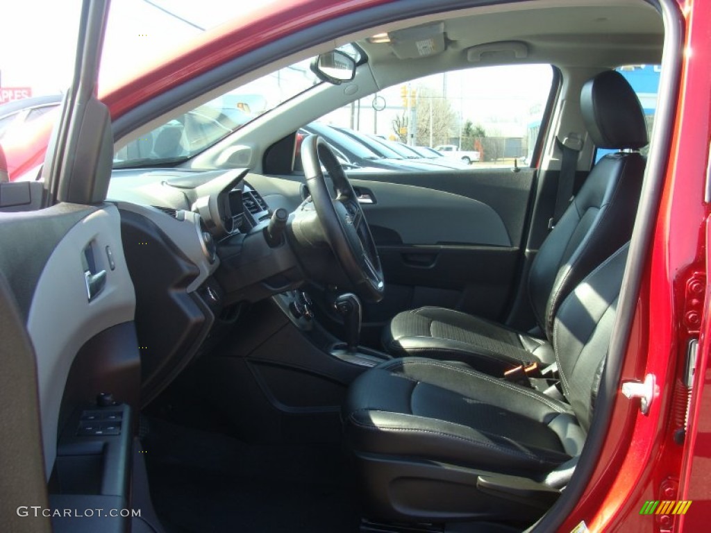 2014 Sonic LTZ Hatchback - Crystal Red Tintcoat / Jet Black/Dark Titanium photo #7