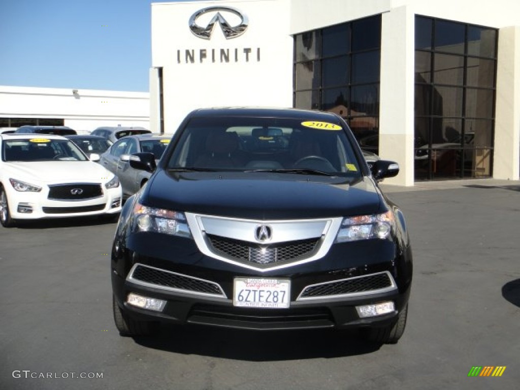 2013 MDX SH-AWD Advance - Crystal Black Pearl / Umber photo #2