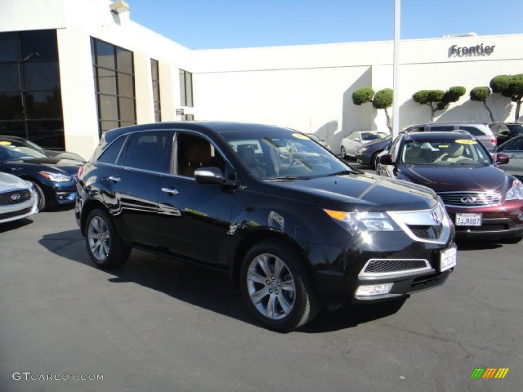 2013 MDX SH-AWD Advance - Crystal Black Pearl / Umber photo #3