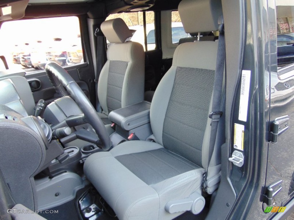 2010 Wrangler Unlimited Rubicon 4x4 - Dark Charcoal Pearl / Dark Slate Gray/Medium Slate Gray photo #15