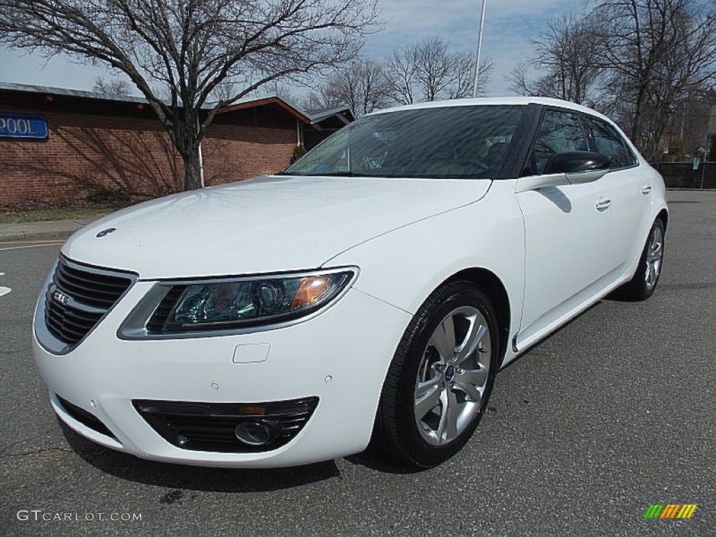 2011 9-5 Turbo4 Premium Sedan - Arctic White / Parchment photo #1
