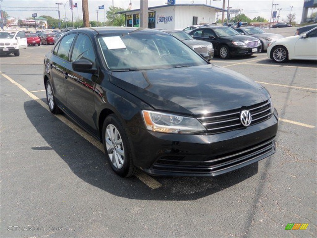 2015 Jetta SE Sedan - Black / Titan Black photo #1