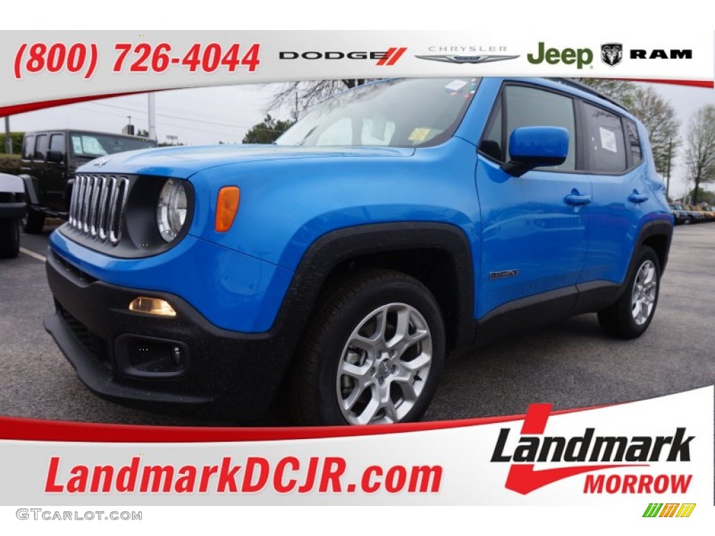 2015 Renegade Latitude - Sierra Blue / Black photo #1