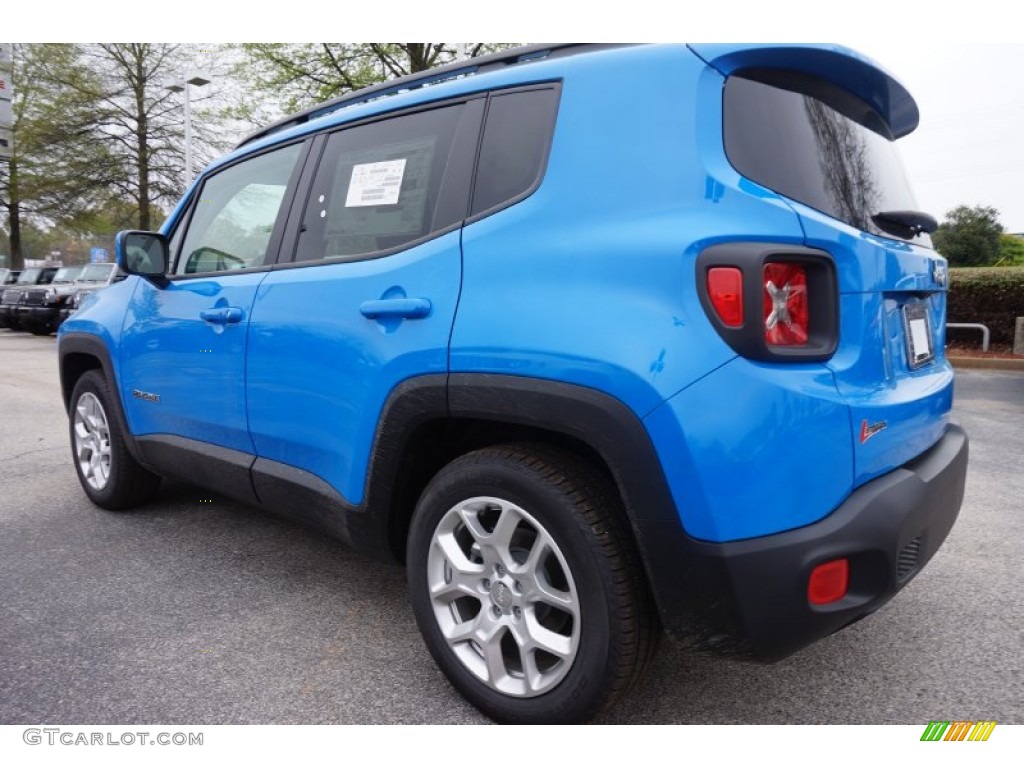 2015 Renegade Latitude - Sierra Blue / Black photo #2