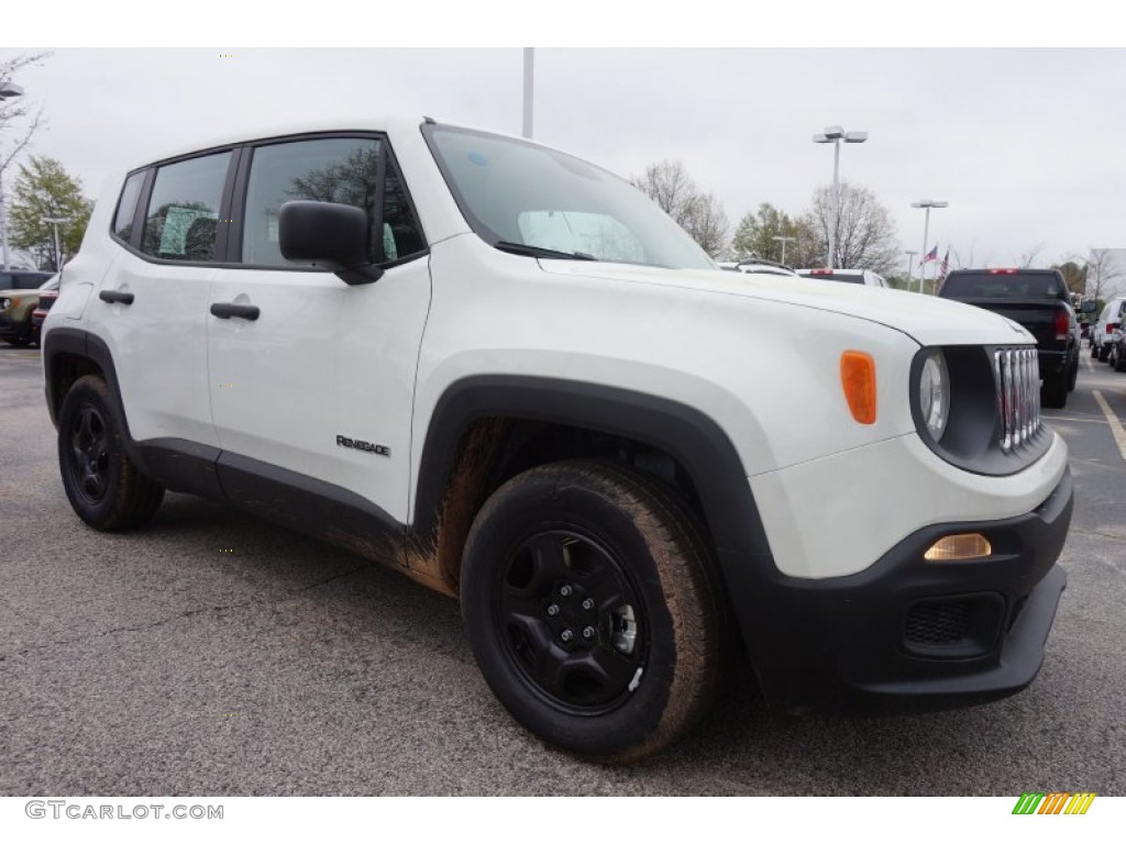 Alpine White 2015 Jeep Renegade Sport Exterior Photo #102753190