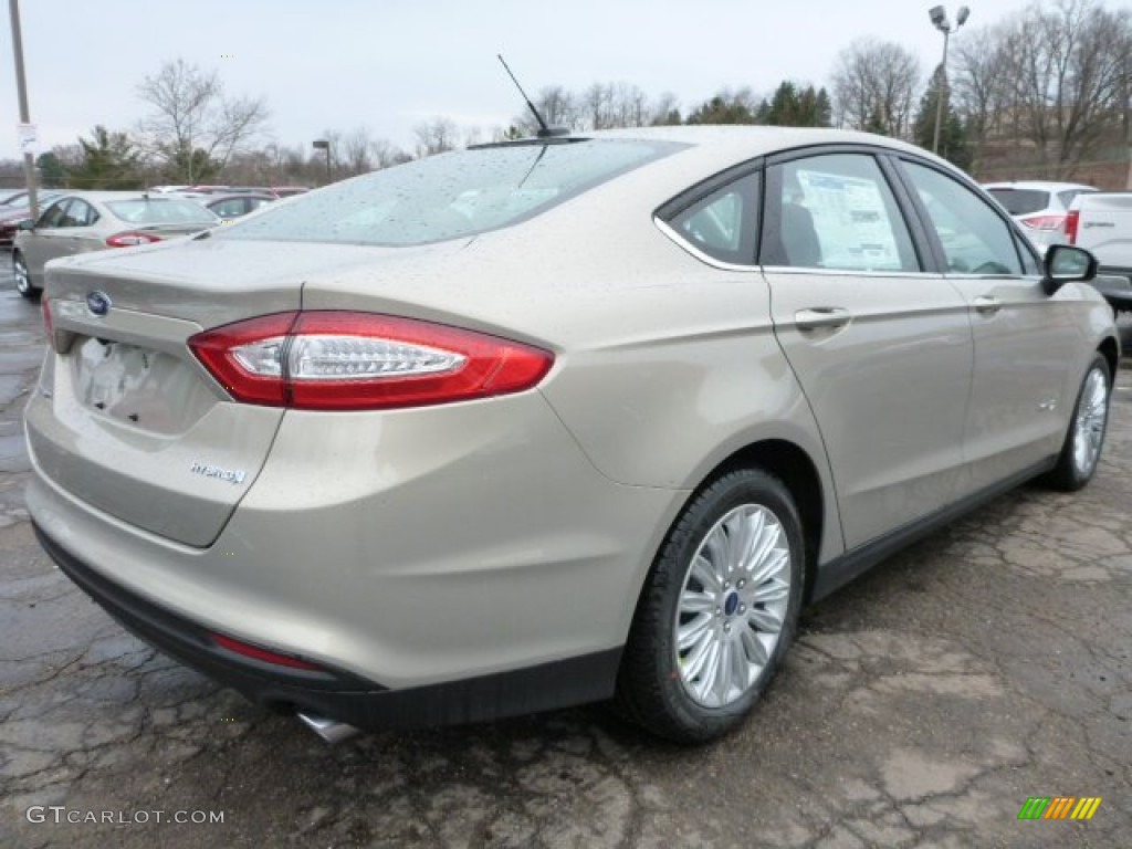 2015 Fusion Hybrid S - Tectonic Silver Metallic / Earth Gray photo #2