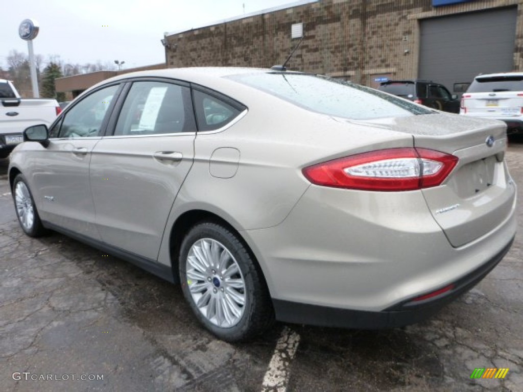 2015 Fusion Hybrid S - Tectonic Silver Metallic / Earth Gray photo #4